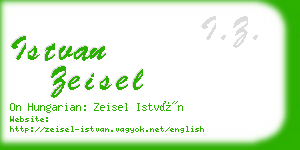 istvan zeisel business card